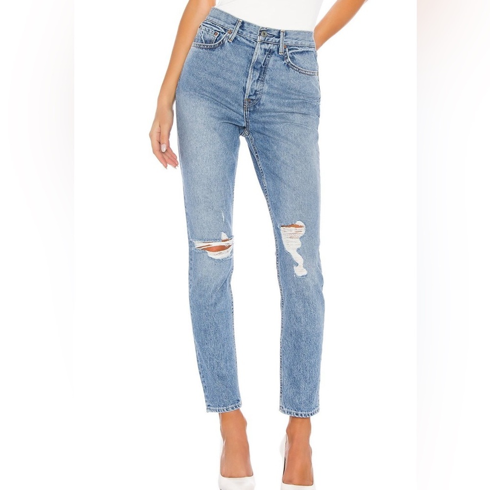 REVOLVE Light Blue Distressed Jeans